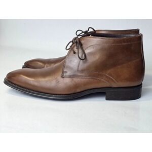 Mezlan Usini Men's Boots Size 10 M Brown Leather Classic Chukka Shoes 18154